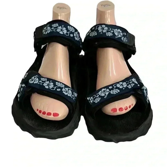 Rafters Floral Velcro Sandal Size 10 - Picture 2 of 8